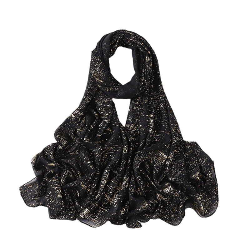 Khăn Choàng Cổ Chiffon In Họa Tiết Hoa Phong Cách Hồi Giáo Cho Nữ