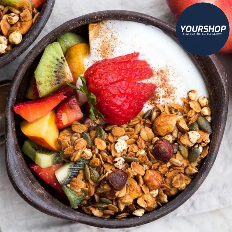 Granola Vị Dừa Healthy siêu hạt Yourshop -Ngũ cốc Ăn Kiêng YẾN MẠCH