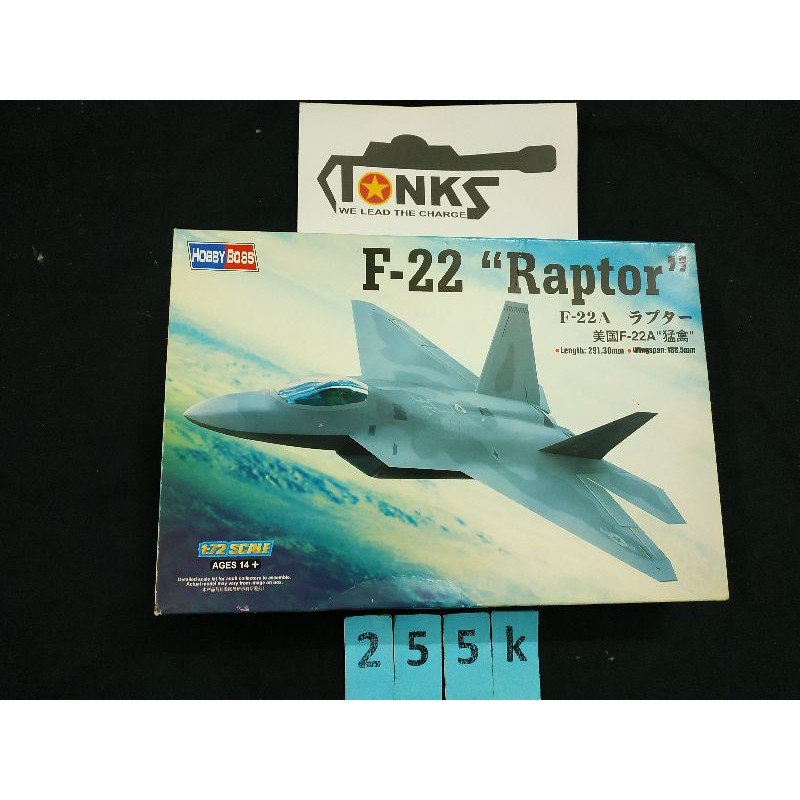 Bộ kit lắp ráp máy bay chiến đấu F-22 1/72