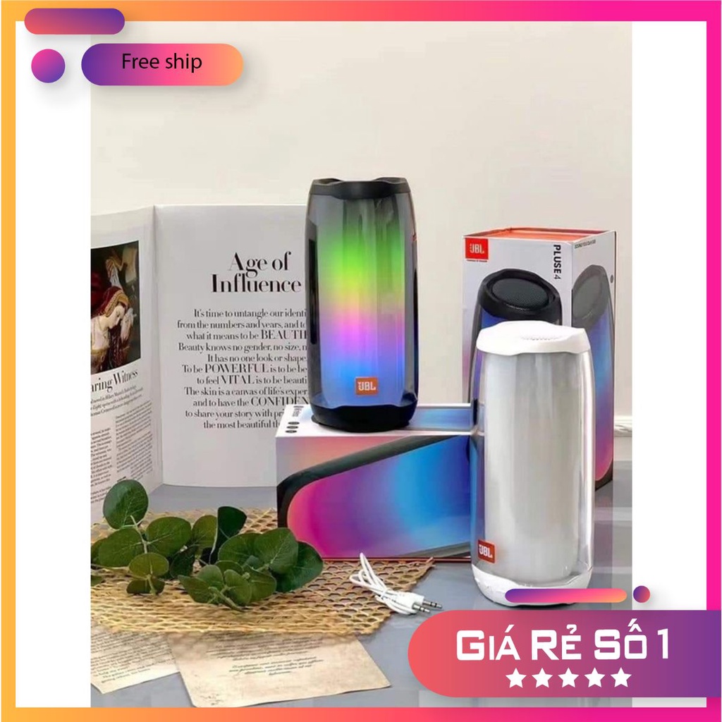 Loa Bluetooth JBL pulse 4 Đèn Led 360 Âm Thanh Chuẩn Bass Căng Đét Hàng Cao Cấp