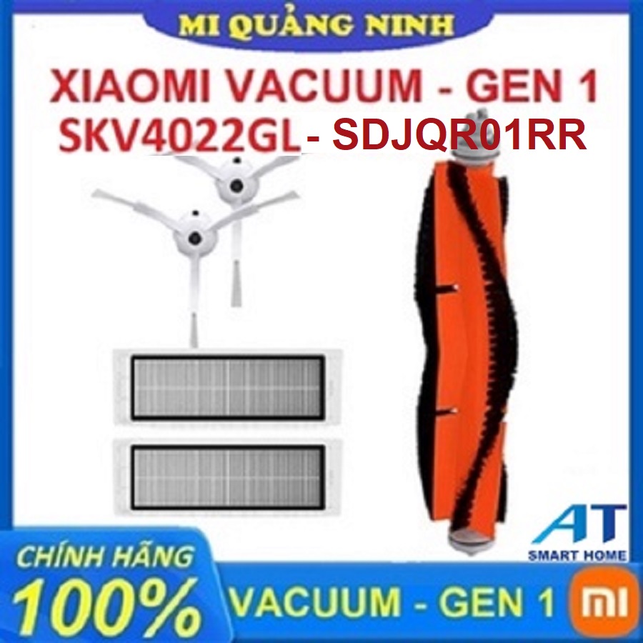 Phụ kiện Robot hút bụi Xiaomi Gen 1, SKV4022GL, SDJQR01RR - Lọc hepa, Chổi chính, Chổi cạnh | BigBuy360 - bigbuy360.vn