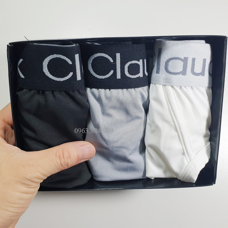 Hộp 3 quần tam giác J.01 chất thun cạp dệt nhiều màu cho anh em - Ảnh, video shop làm