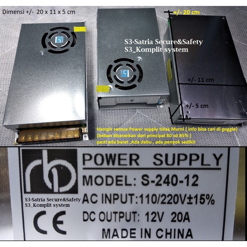 Bộ Nguồn 12v 15a 12v 20a 12vol 20amper There Is A Fan