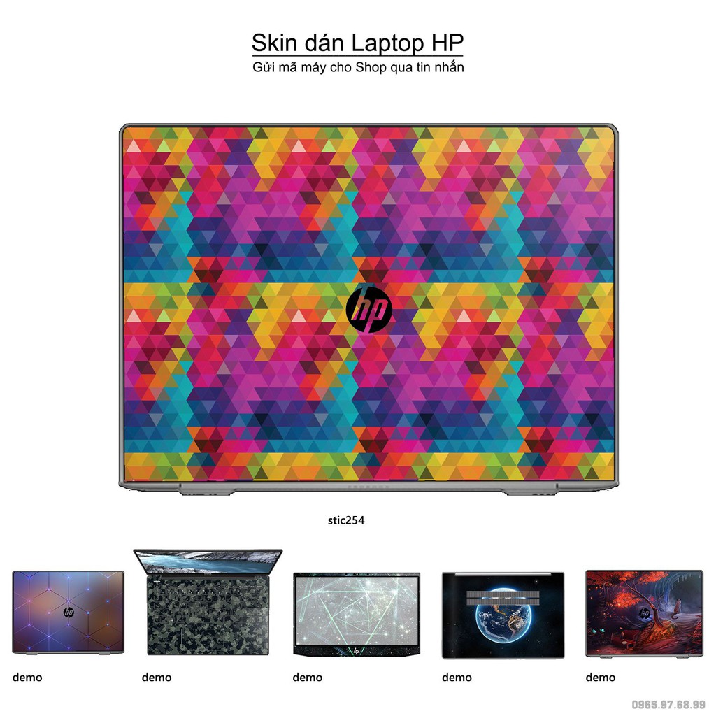 Skin dán Laptop HP in hình spectrun - stic254 (inbox mã máy cho Shop)