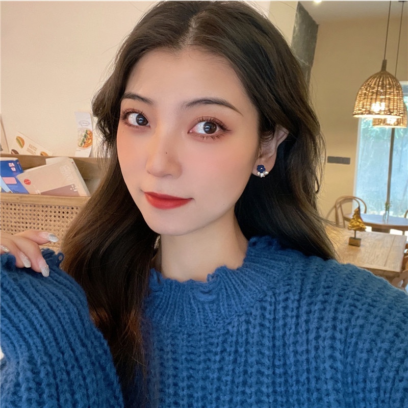 Khuyên tai kẹp không bấm lỗ chốt cố định K079 bằng hợp kim mạ vàng hình bông hoa dáng ngắn Leous Accessories