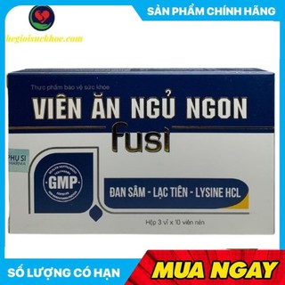 Viên ăn ngủ ngon fusi bồi bổ cơ thể ăn tăng cường sức đề kháng