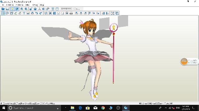 Mô hình giấy anime girl  Sakura Kinomoto