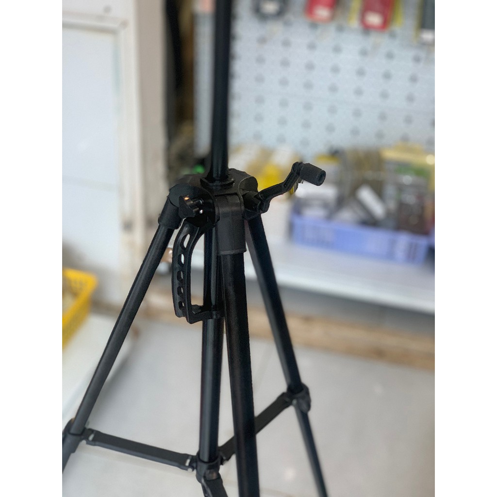 [To Chắc]Giá đỡ tripod 3 chân cao cấp cao 1.4m tải 3kg hỗ trợ livestream chụp hình có kẹp điện thoại và remote bluetooth