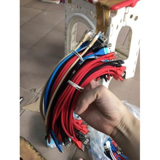 Cáp sạc ngắn cho sdp dây dù ip và type C