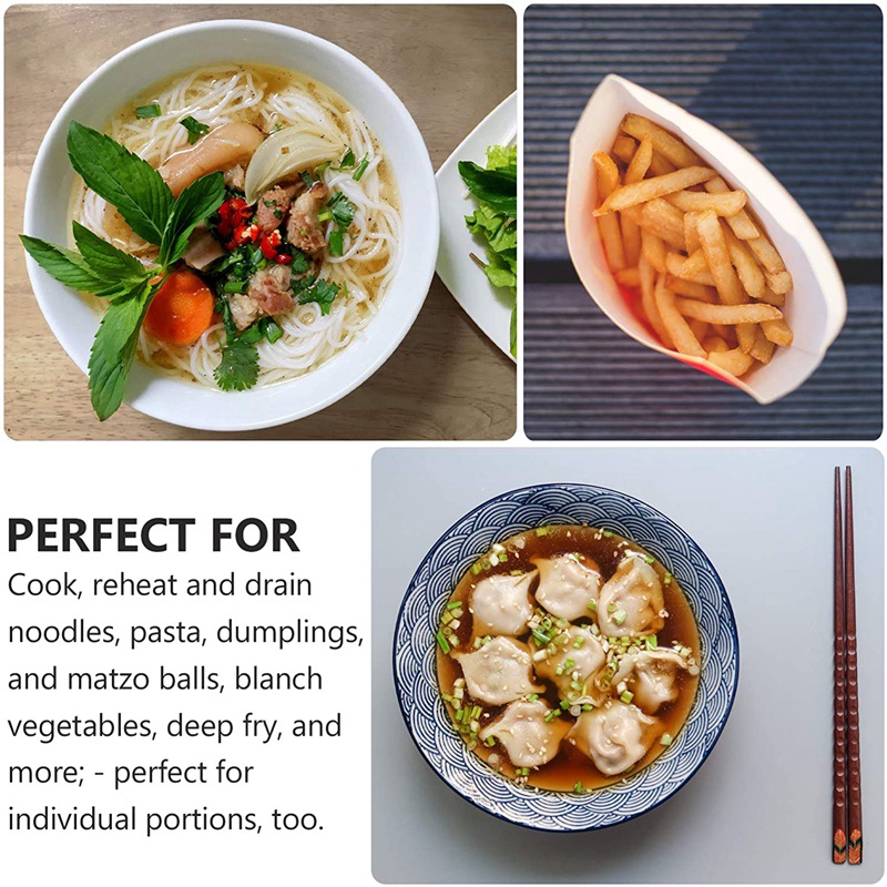 Rổ Làm Ráo Mì Bằng Thép Không Gỉ Đa Năng Tiện Dụng Cho Nhà Bếp