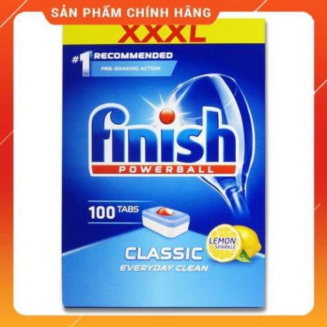 (FreeShip) Viên rửa bát Finish Classic 100 viên (Date sx 2020)