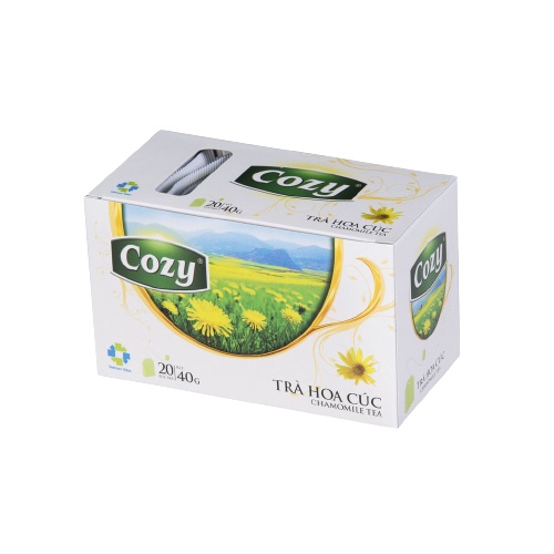Trà Cozy túi lọc 20 túi x 2g đủ vị hồng trà / đào/ dâu/ atiso/ hương sen/ hương nhài/ táo/ bạc hà