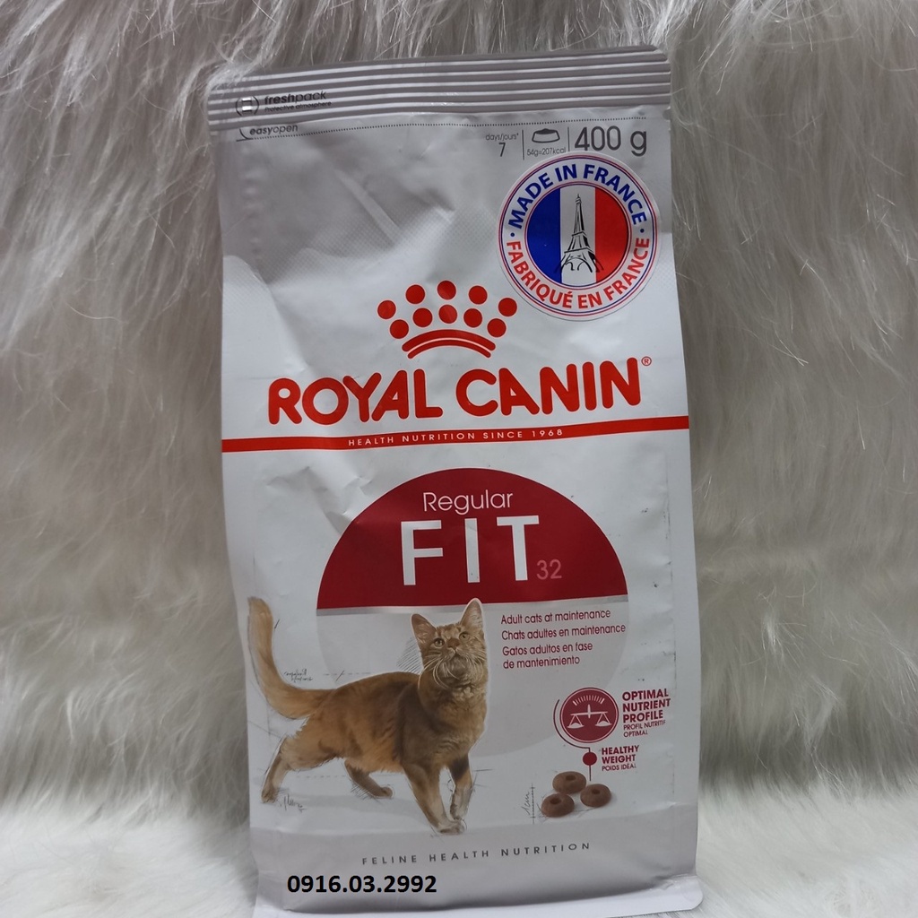 Thức ăn cho mèo trưởng thành Royal canin Fit 32 400gr