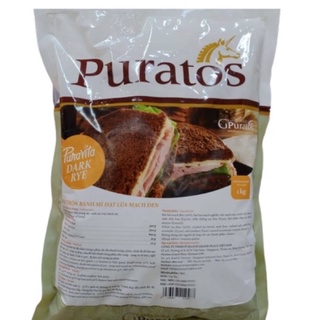 [ Chia lẻ túi 5kg ] Bột trộn bánh mì hạt lúa mạch đen 1 kg Plus Puratos / Puravita Dark Rye (Plus)