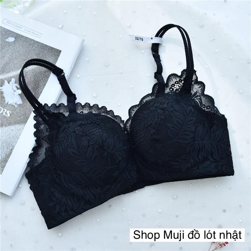 { FreeShip_Chính Hãng MuJI_Mới Nhất 2021} Aó Lót Phối Ren Sexy Kiểu Pháp Mẫu Mới Nhất 2021 | BigBuy360 - bigbuy360.vn