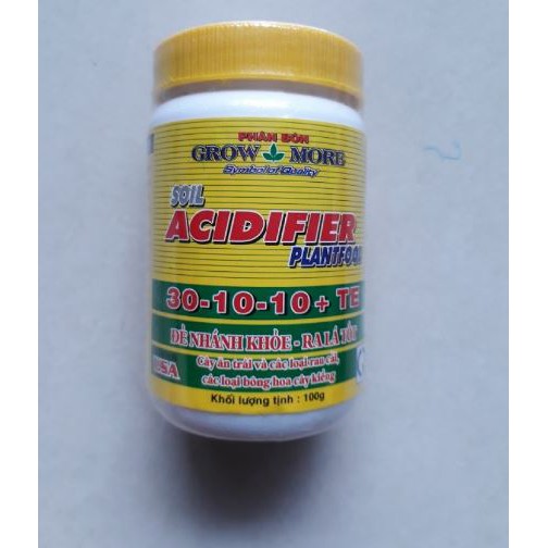 Phân bón lá GrowMore NPK 30-10-10 +TE giúp cây đâm chồi đẻ nhánh nhiều Grow More 100gr