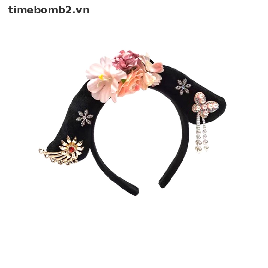 1 Băng Đô Cài Tóc Công Chúa Bằng Vải Phong Cách Trung Hoa Cổ Điển Thời Trang