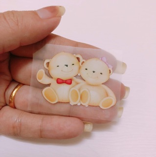 Sticker ủi, hình ủi, patch ủi hình gấu (Phụ liệu may vá trang trí quần áo may mặc, Handmade, DIY)