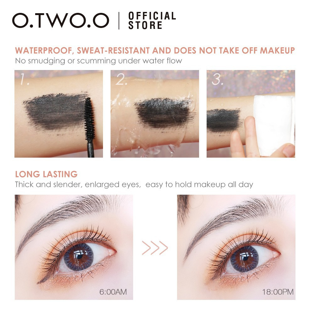 Bộ Mỹ Phẩm O.TWO.O Gồm Mascara + Kẻ Mắt + Kem Nền + Dụng Cụ Bấm Mi 120g perfect