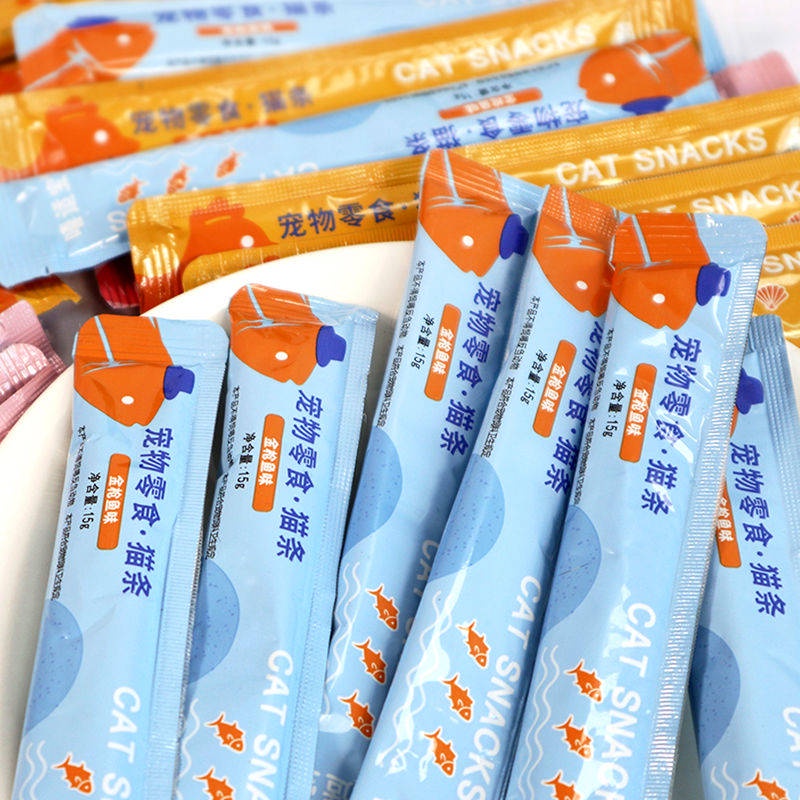 Mèo snack mèo dải mèo ướt hạt tuyệt vời túi tươi sản xuất mỡ tóc túi nước sốt vào mèo, trẻ em, thịt tươi, gói dinh dưỡng