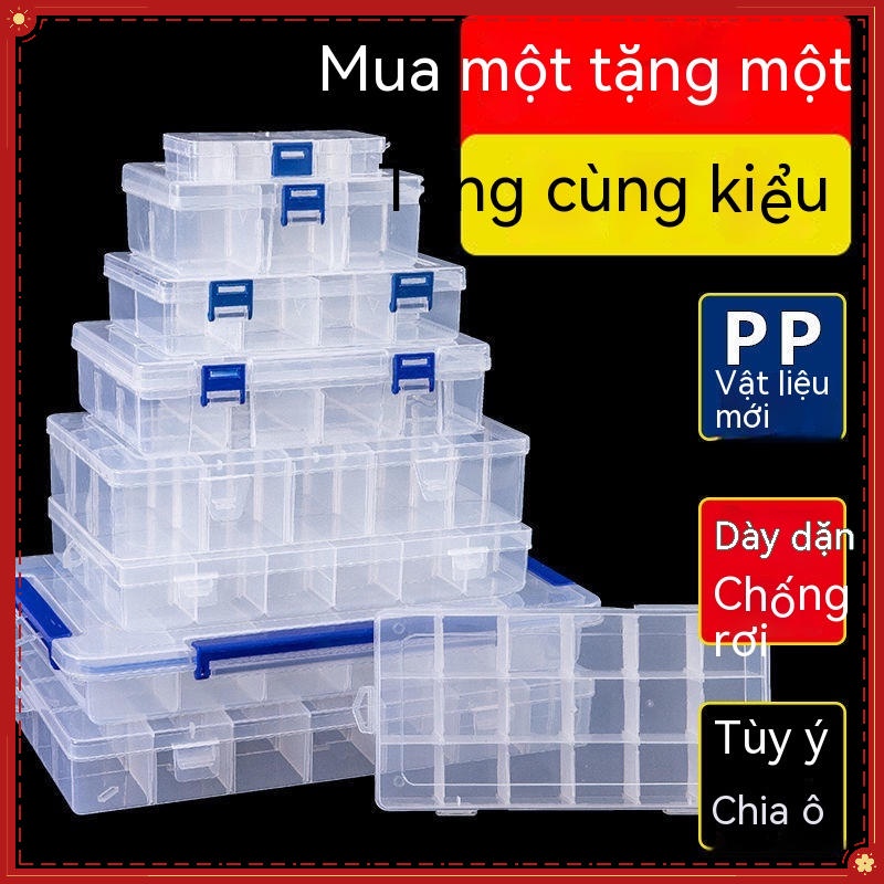 Hộp Nhựa Trong Suốt Nhiều Ngăn Đựng Phụ Kiện Điện TửHộp lưu trữ phụ kiện nhỏ Hộp đựng dây đeoHộp lưu trữ hình hộp Linh kiện điện tử bằng nhựa trong suốtPhân loại phụ kiệnHộp dụng cụ thông báoHộp vít nhỏ