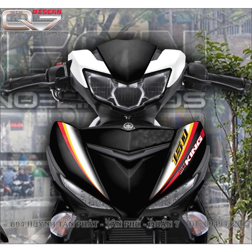 TEM RỜI EXCITER 150 TRẮNG ĐEN