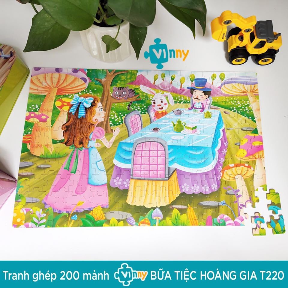 Bộ Tranh Ghép Hình 200 Mảnh Bằng Gỗ Với Nhiều Chủ Đề Cho Bé Từ 5-12 Tuổi