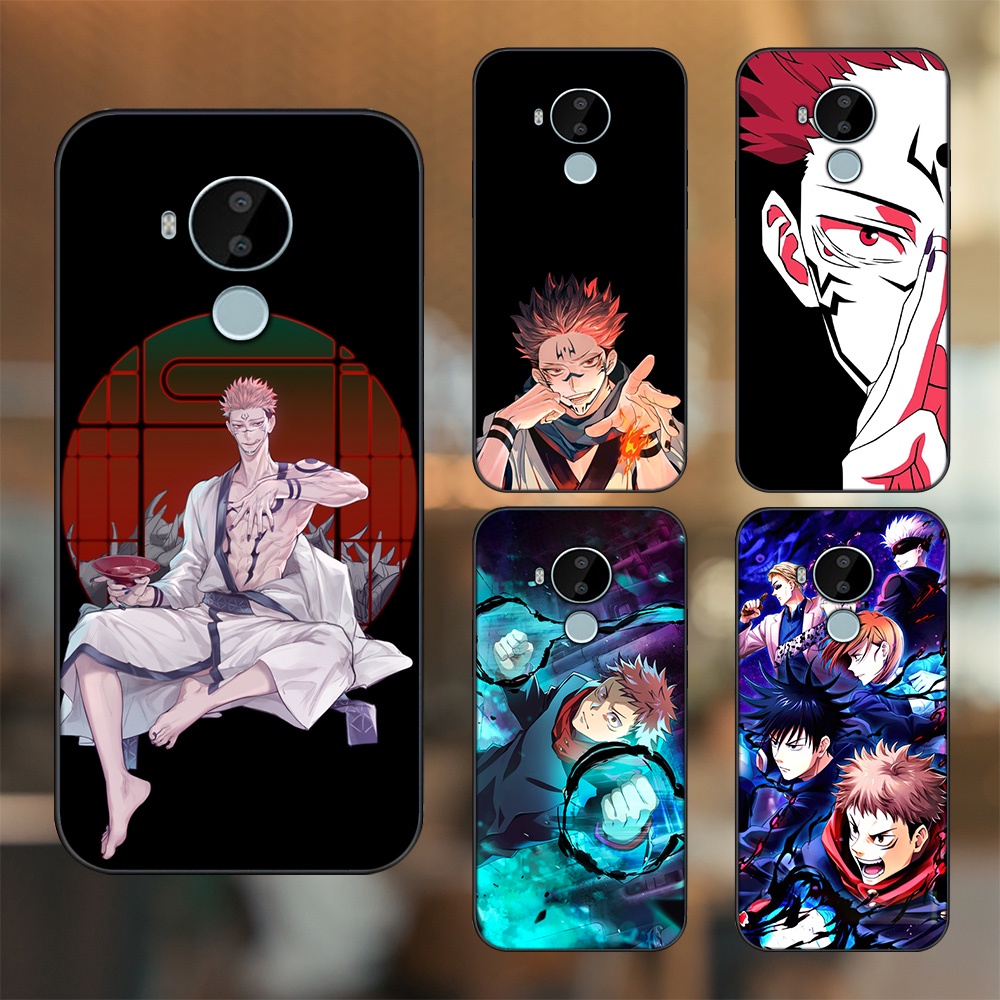 Ốp lưng Nokia C30 viền đen in hình Yuji Jujutsu Kaisen
