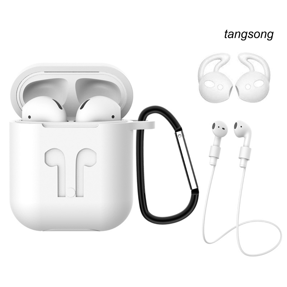 Set 4 Nút Silicone Bọc Tai Nghe Chống Mất Cho Airpods 1 / 2