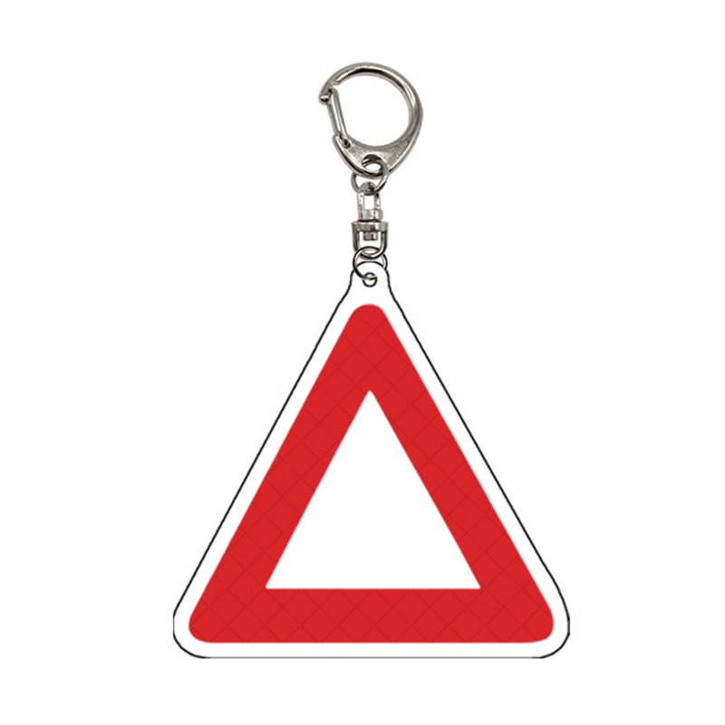 Móc khóa / dây treo ba lô / túi xách / ví / điện thoại họa tiết tam giác tròn vuông mini chất liệu acrylic