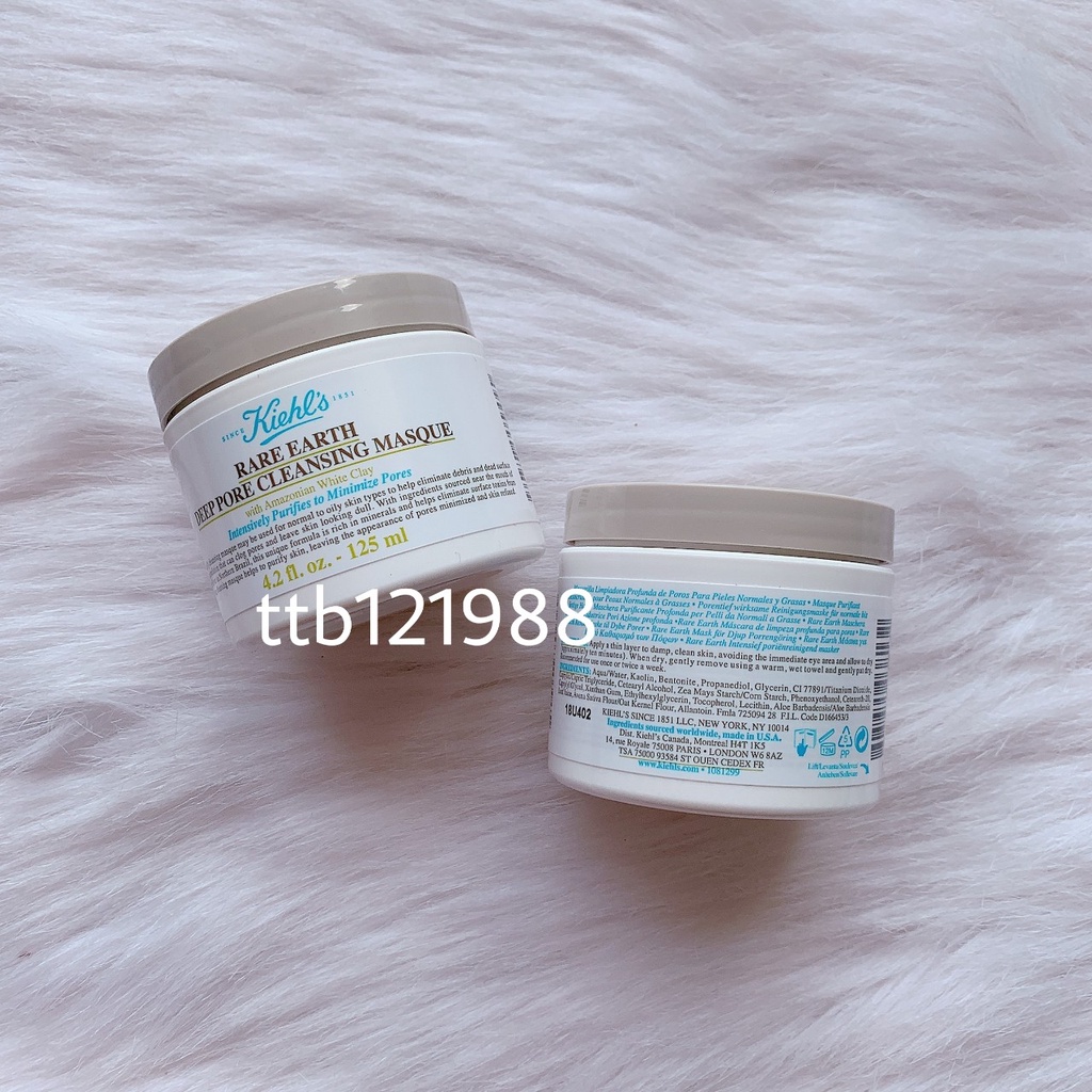 Mặt Nạ Đất Sét Kiehl's Rare Earth Deep Pore Cleansing Masque Kiehls (14ML)