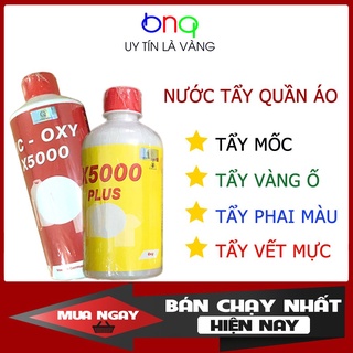 Thuốc tẩy, nước tẩy trắng, tẩy mốc, vết ố quần áo, chăn ga... - Tẩy trắng quần áo X5000