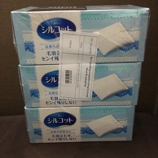 Bông tẩy trang  Silcot Nhật Bản 82 miếng và 66 miếng