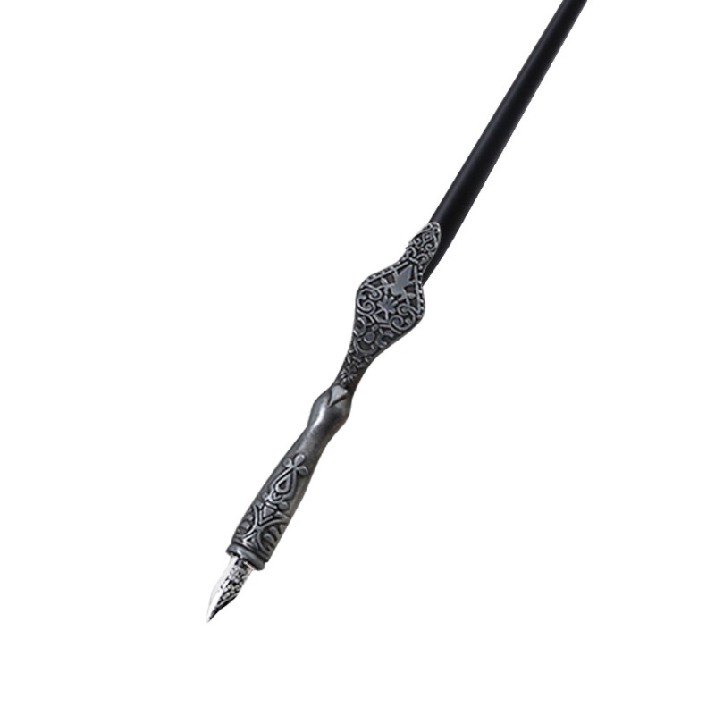 UU 1 Giá đỡ bút viết thư pháp bằng kim loại khắc họa tiết cổ điển