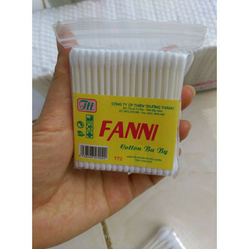 1 lọ tăm bông cho bé sơ sinh đầu bông nhỏ