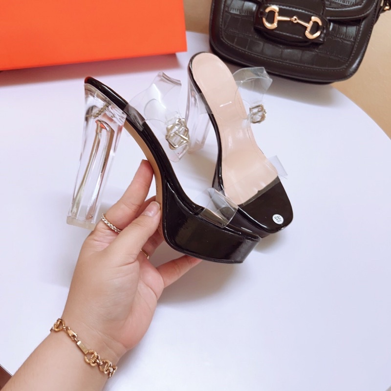 [Xưởng giày dép nữ] Giày sandal cao gót 12p đúp đế trước quai trong gót trong đi chắc chân