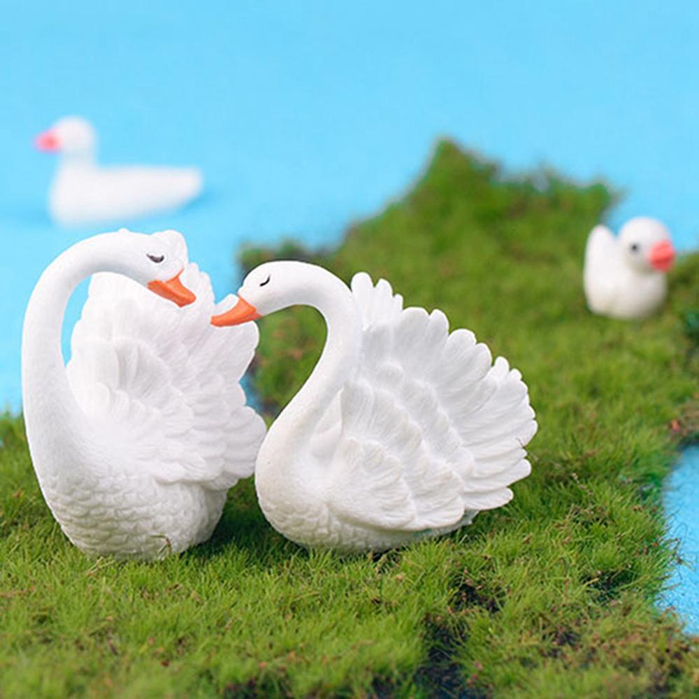 IVORY Mô Hình Thiên Nga Dùng Trang Trí Bàn Làm Việc
