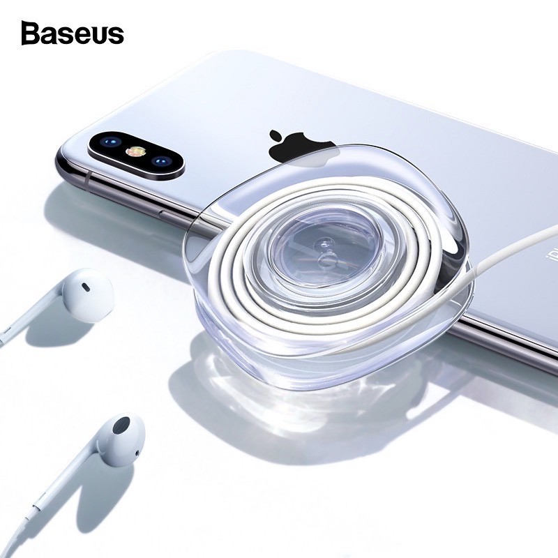 Kẹp Baseus giữ điện thoại/ dây cáp Baseus HÚT tường/ bàn tiện dụng | BigBuy360 - bigbuy360.vn