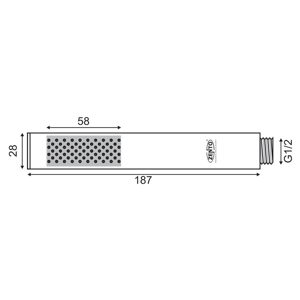 Tay sen inox304 Zento ZBS308
