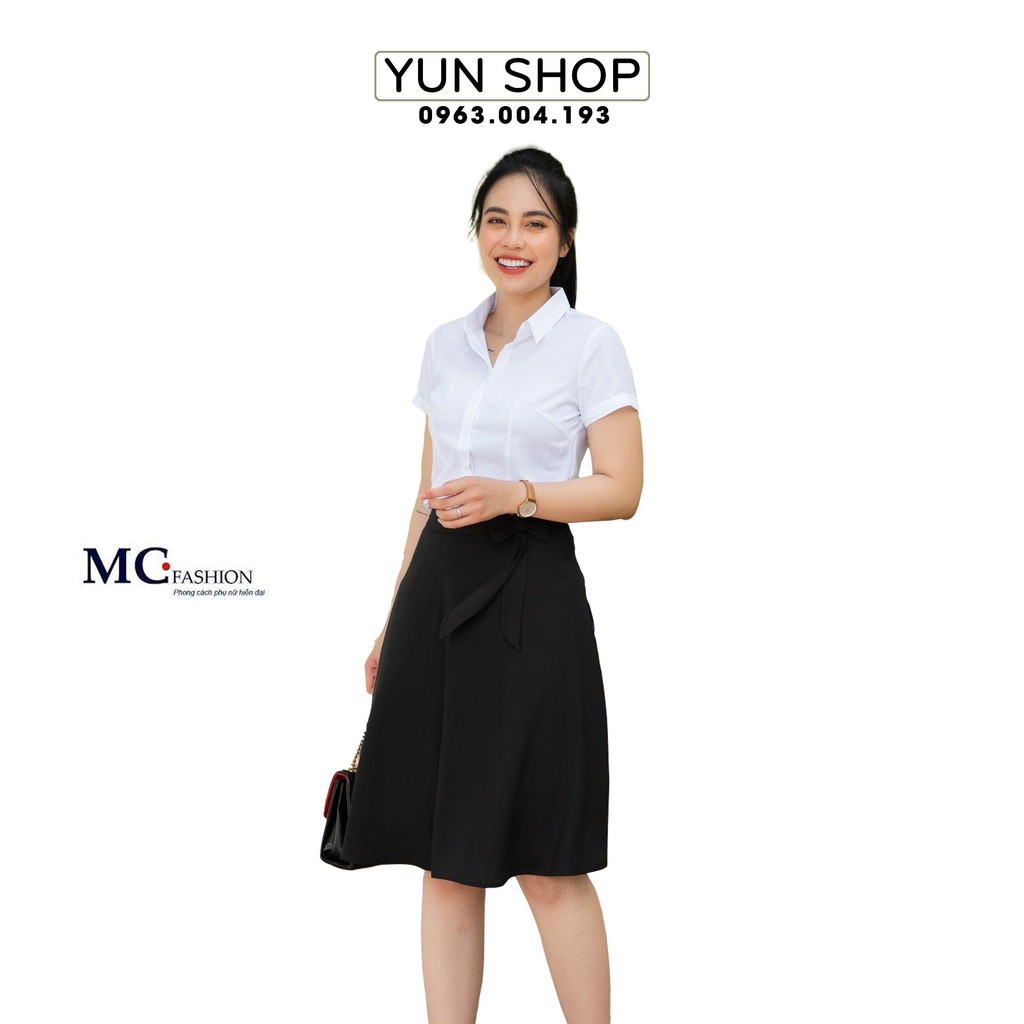 Áo Sơ Mi Trắng- Áo Sơ Mi Nữ Cộc Tay A0068