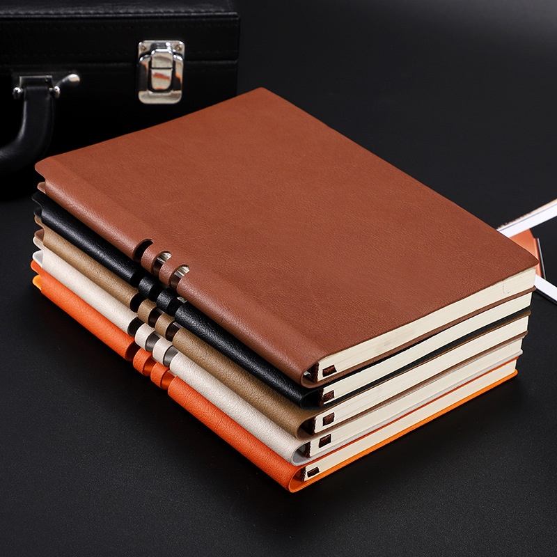 Sổ Da mềm A5 hở gáy 3 lỗ Basic nhã nhặn mà thanh lịch. Notebook A5/192 trang phù hợp làm bullet journal, planner