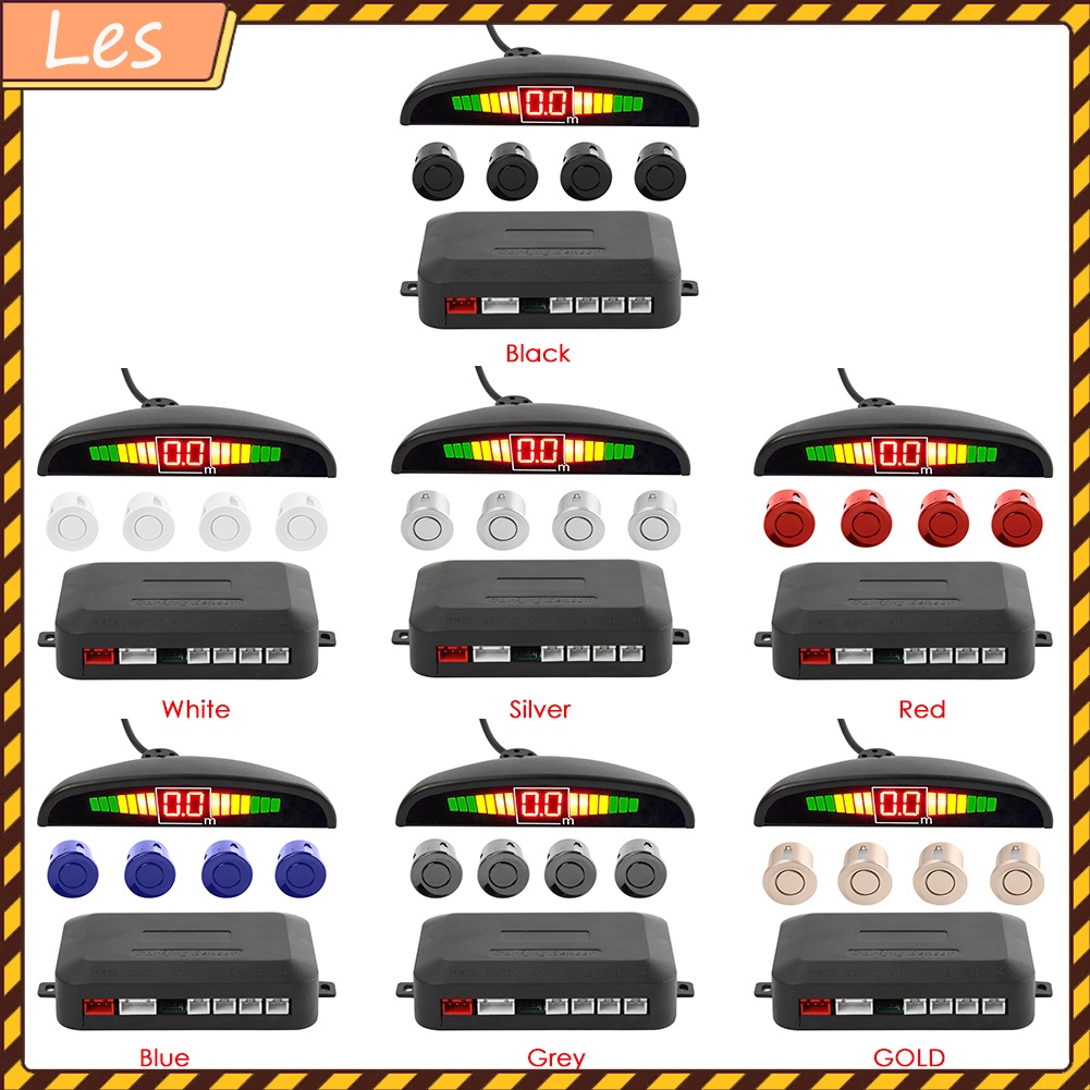 Hệ thống radar cảm biến đỗ xe 4 đèn LED