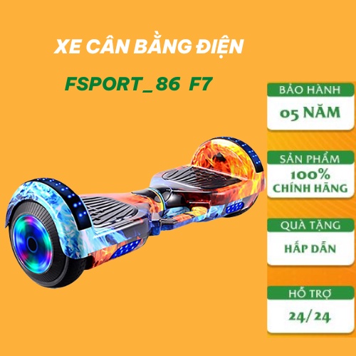 Xe cân bằng điện,xe điên cân bằng 2 bánh lớn 7 inch kết nối blutooth phiên bản thông minh 2022