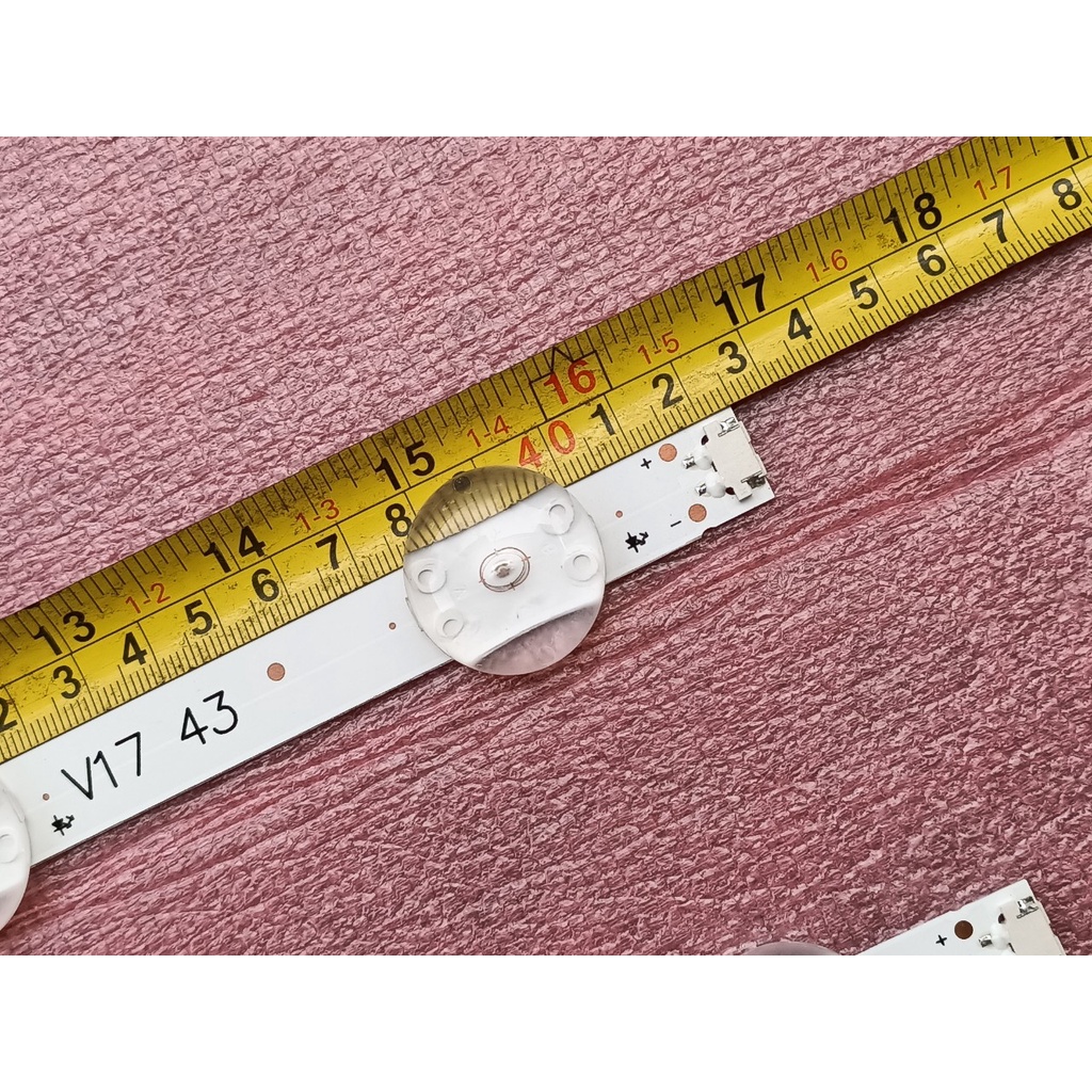 LED TIVI LG 43UJ652T 43LJ614 MỚI 100% BỘ 2 THANH MỖI THANH 10 BÓNG3V LG 43UJ 43" V17 ART3 2867 Rev0.3 16916L-2867A 2867B