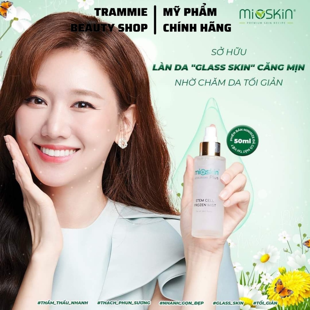 Mioskin Plus, Xịt Dưỡng Tế Bào Gốc 6in1 50ml, Dưỡng Da Mềm Mịn, Skincare Chuẩn Hàn