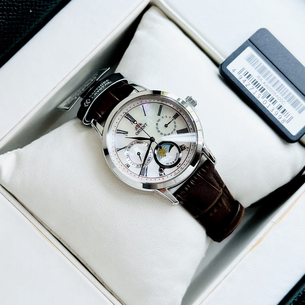 Đồng hồ nữ  Orient Sun Moon RA-KA0005A10B mặt khảm trai chính hãng tại 1959watch