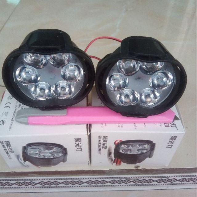 2 ĐÈN TRỢ SÁNG L6 XE MÁY XE ĐẠP ĐIỆN SIÊU SÁNG CỰC CHẤT