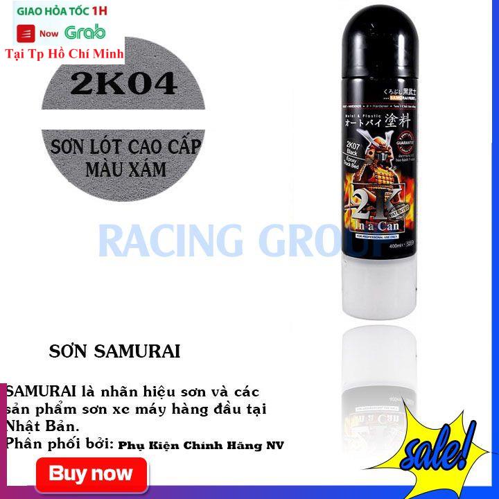 Sơn Chính Hãng Samurai 2K04 - Sơn Lót Xám Bám Dính Tốt Trên Mọi Bề Mặt