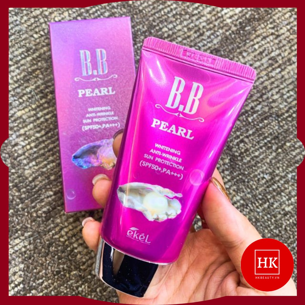 [FREESHIP 50K]  KEM NỀN ĐA CHỨC NĂNG EKEL BB Cream Pearl WHITENING ANTI-WRINKLE SUN PROTECTION (Kem nền đa chức năng)