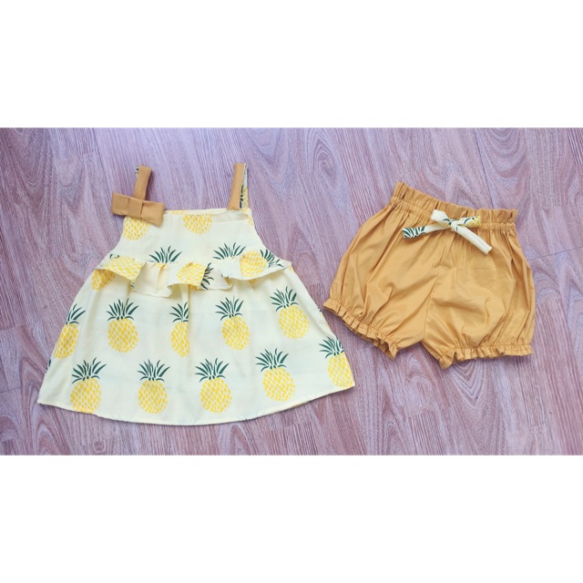 Set bộ dứa vàng mẹ con
